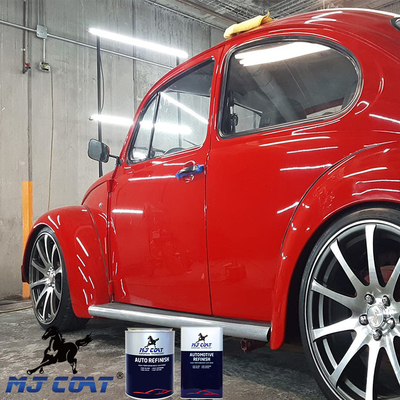 Red Automotive Top Coat Paint High Adhesion To Surfaces Smooth