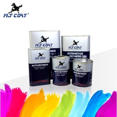 Multi Color 2K Black Car Paint Jet Black Auto Top Coat 1L*12 4L*4 4L*6