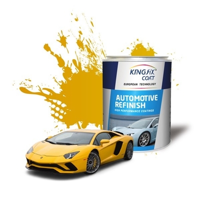 High Performance Automotive Base Coat 1K Transparent Iron Yellow Car Paint