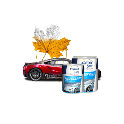 2K Polyester Green Smooth Car Body Filler Fast Curing