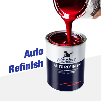 Solid Content Gloss Finish Automotive Top Coat Paint Easy Cleanup With Degreaser